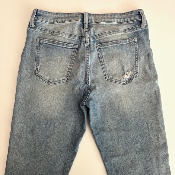Sam Edelman Light Denim Distressed Jeans,‎ Light Denim Ripped Jeans Y1 - Picture 4 of 12